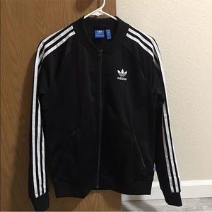 Adidas supergirl black track jacket Women M